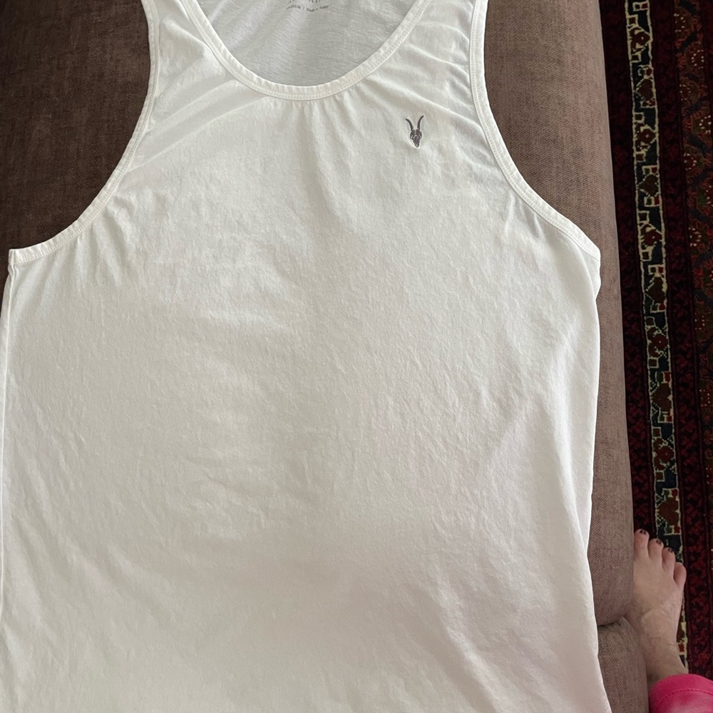 All Saints mens cotton tank top